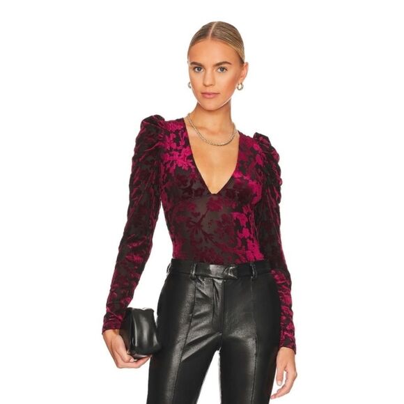 NWT Free People Magic Hour Bodysuit in Midnight Combo, Size Small - Picture 1 of 16